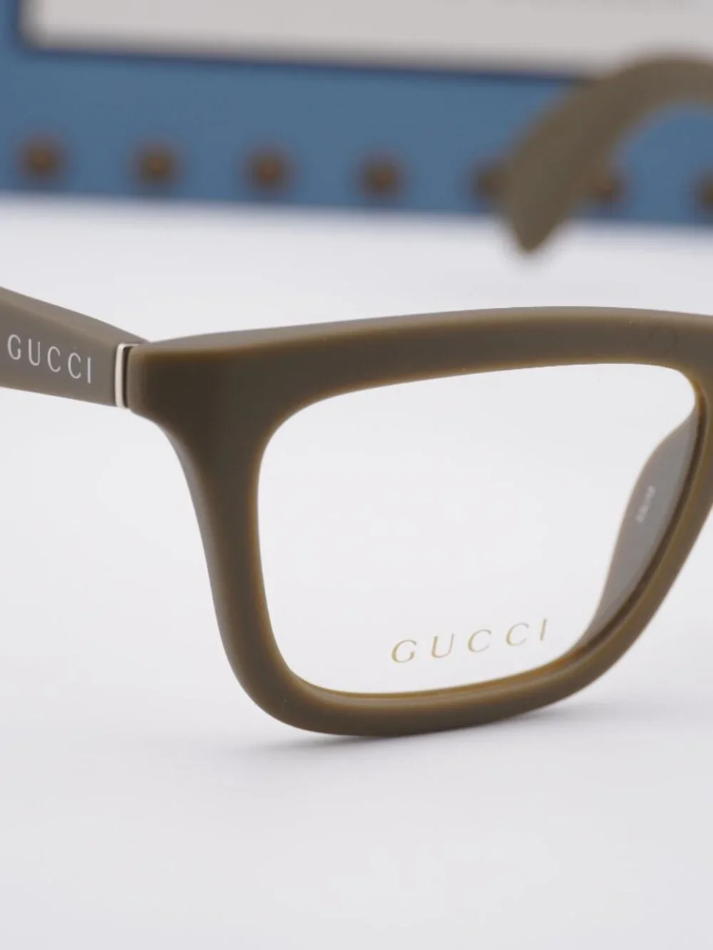 Gucci GG1933O 004 Square Eyeglasses 53mm - Military Green